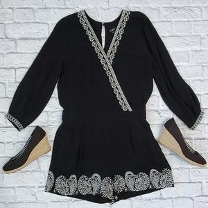 LOFT Embroidered Romper